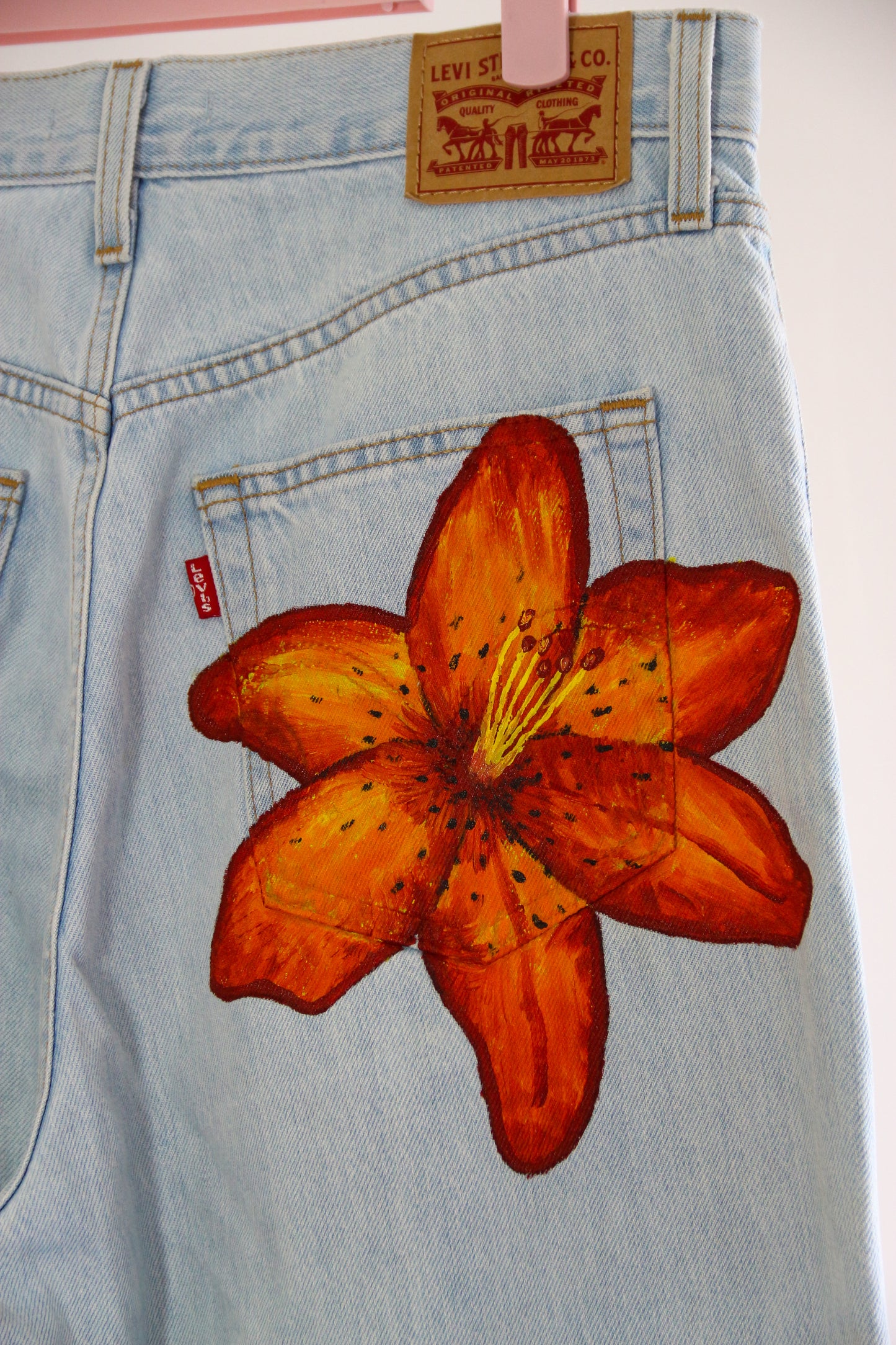 Jeans à Fleurs