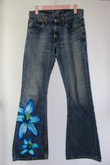 Jeans à Fleurs