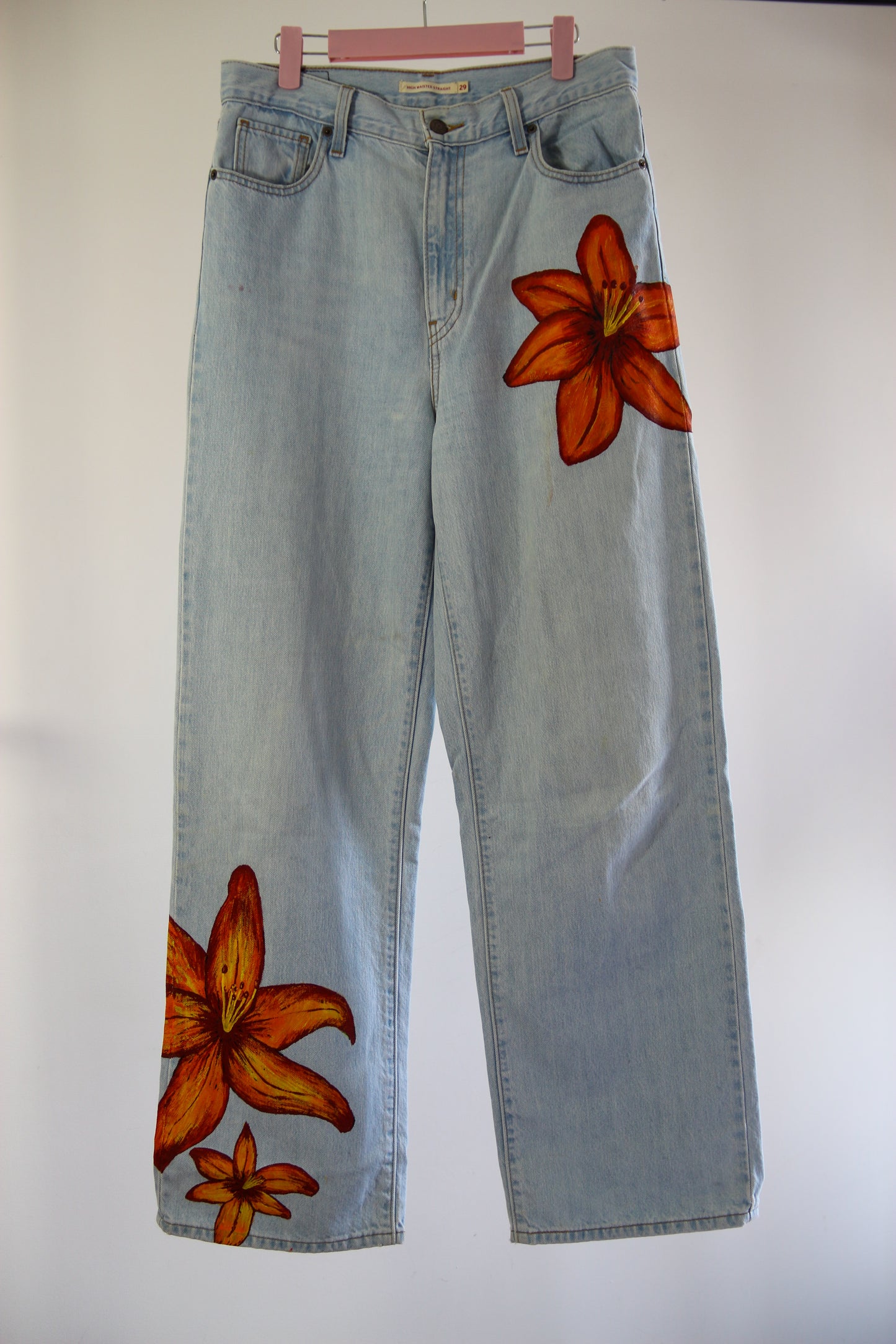 Jeans à Fleurs
