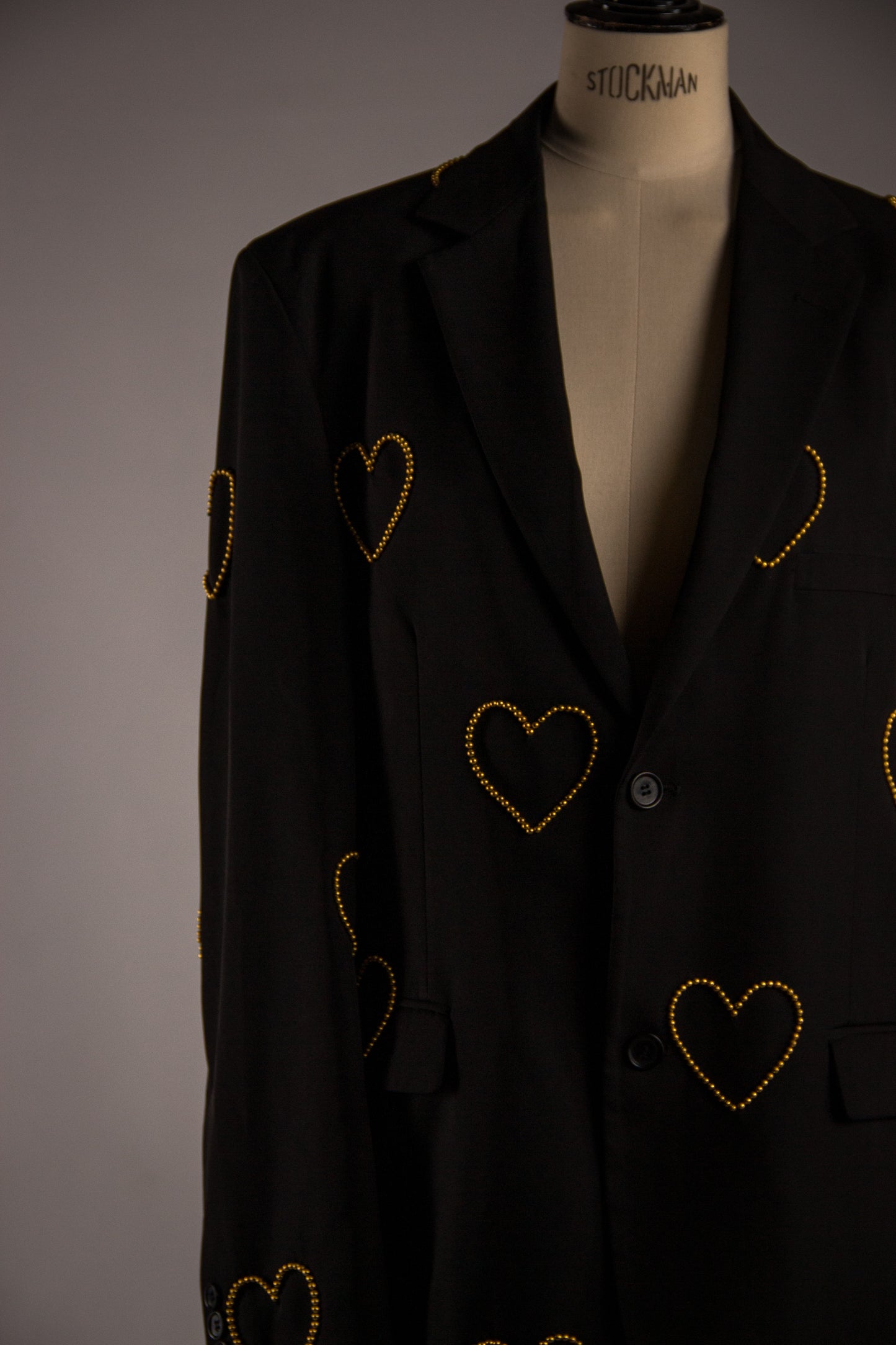 Veste à Coeur Dorés