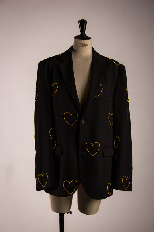 Veste à Coeur Dorés