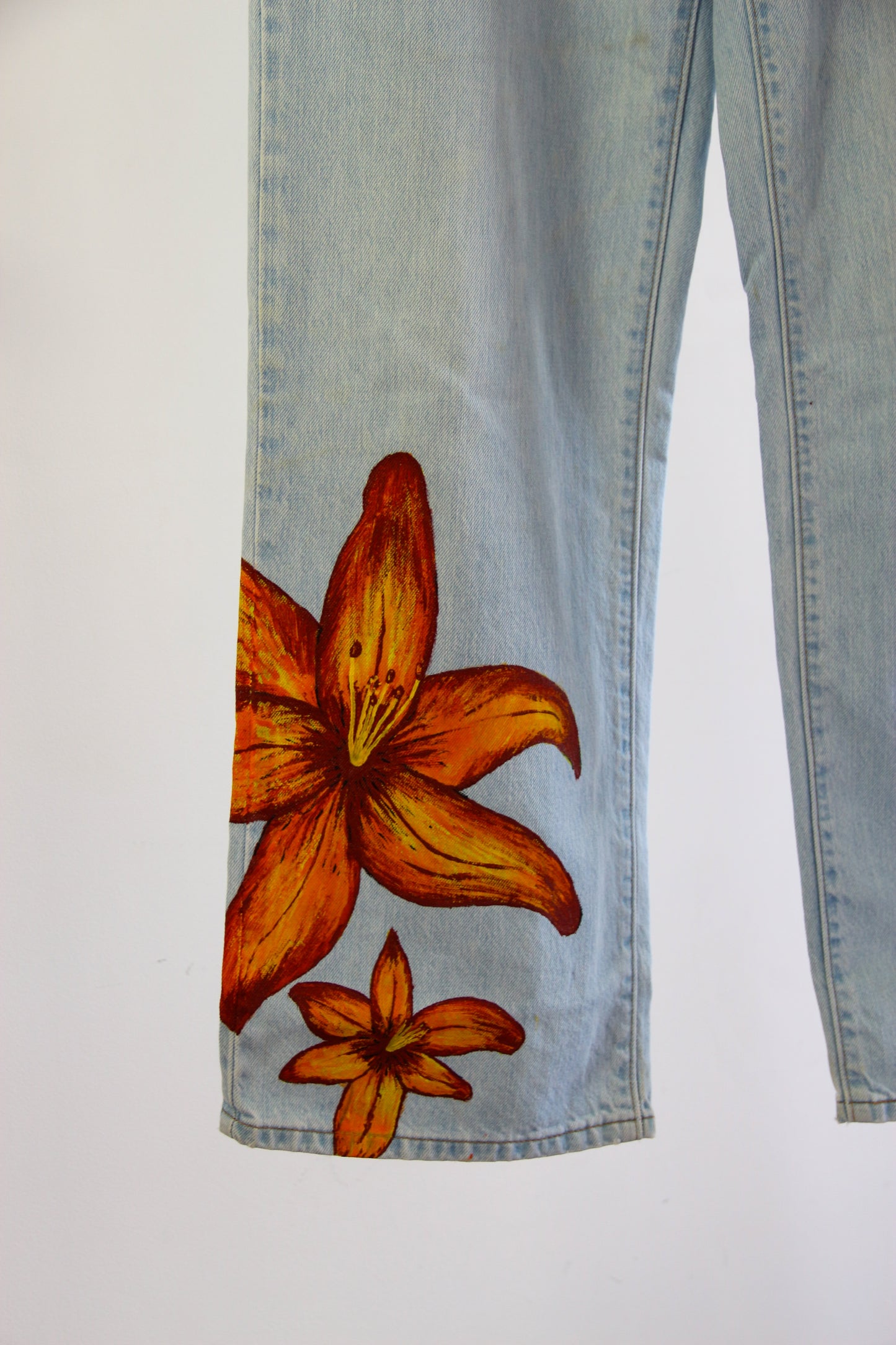 Jeans à Fleurs