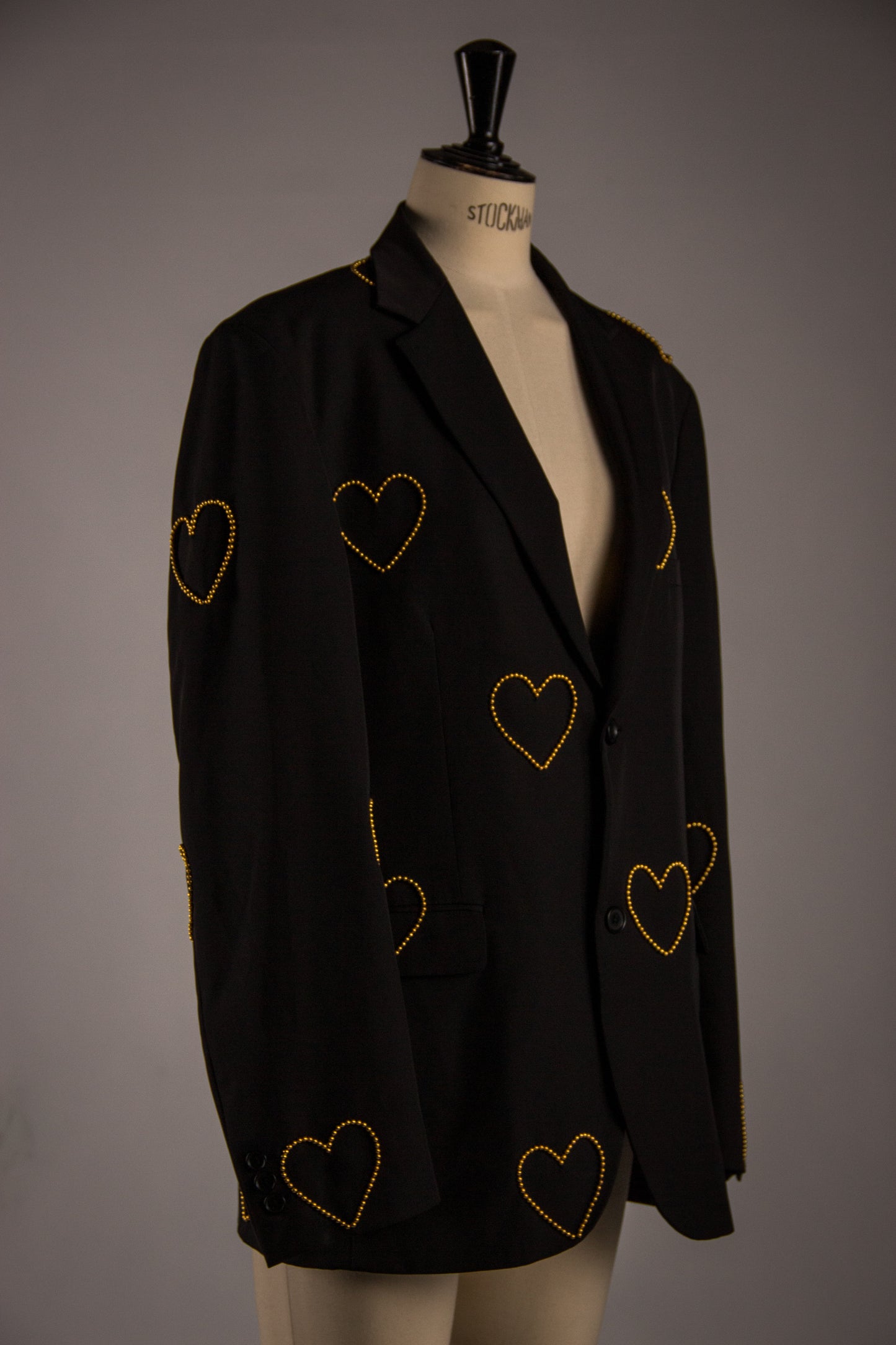 Veste à Coeur Dorés