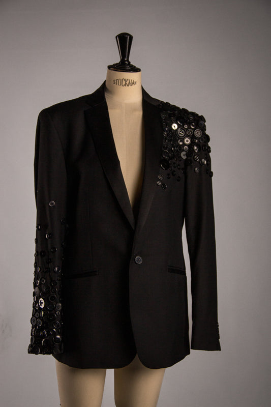 Veste à Boutons Noirs