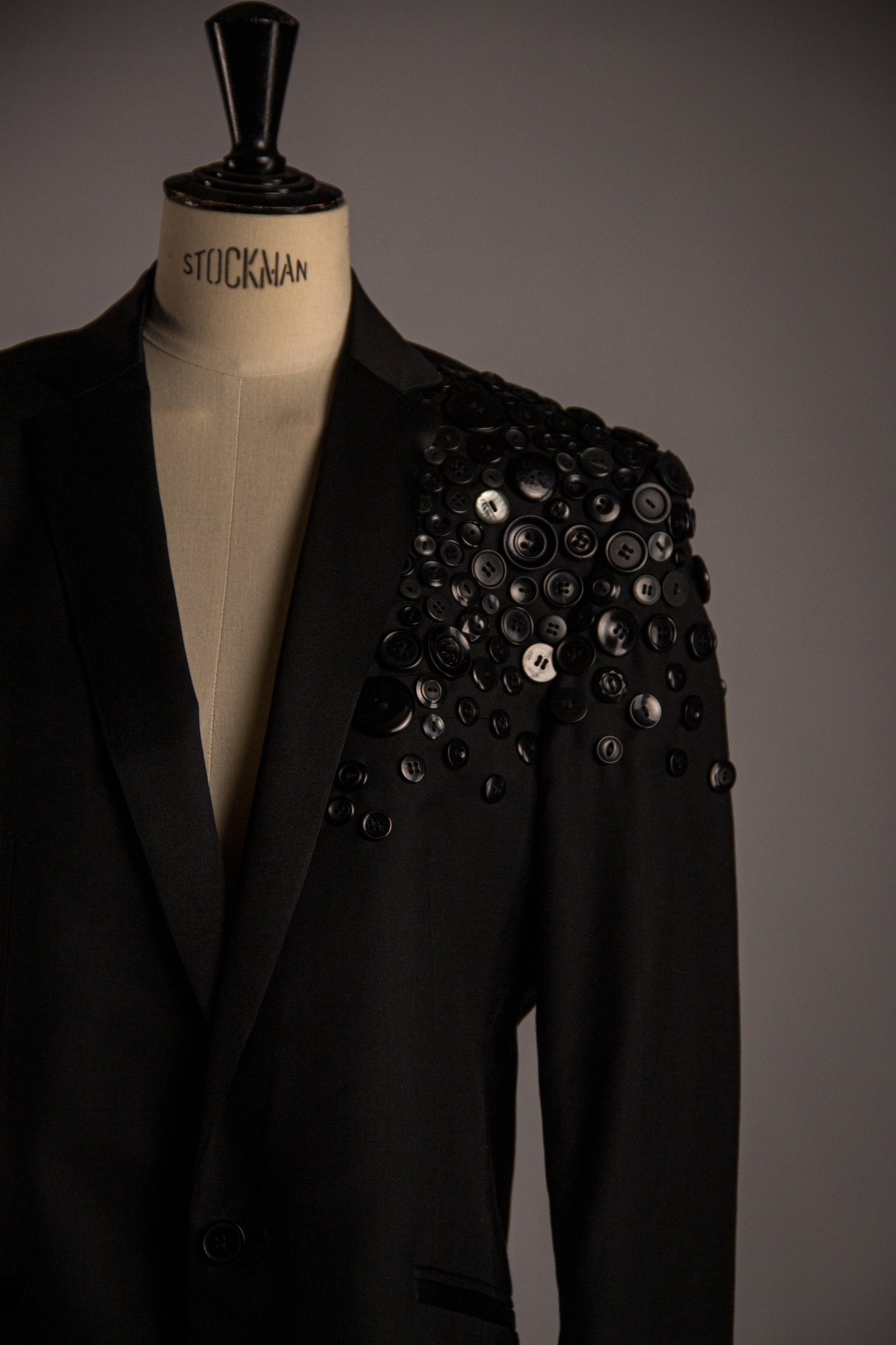 Veste à Boutons Noir