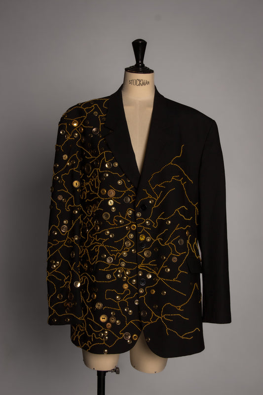 Veste à Perles et Boutons